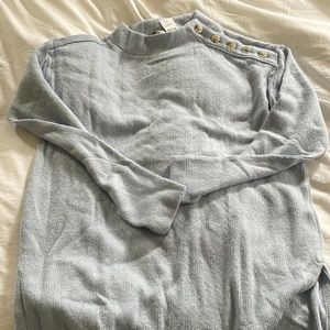 NWT Loft Mock Neck button sweater